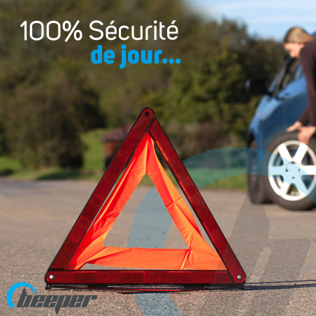 [:fr]Triangle de signalisation avec l'approbation et étui[:en]Warning Car  Triangle Reflective Road Emergency Breakdown Safety Hazard[:]
