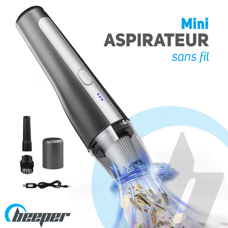 Mini aspirateur. Aspirateur sans fil USB, mini aspirateur à main